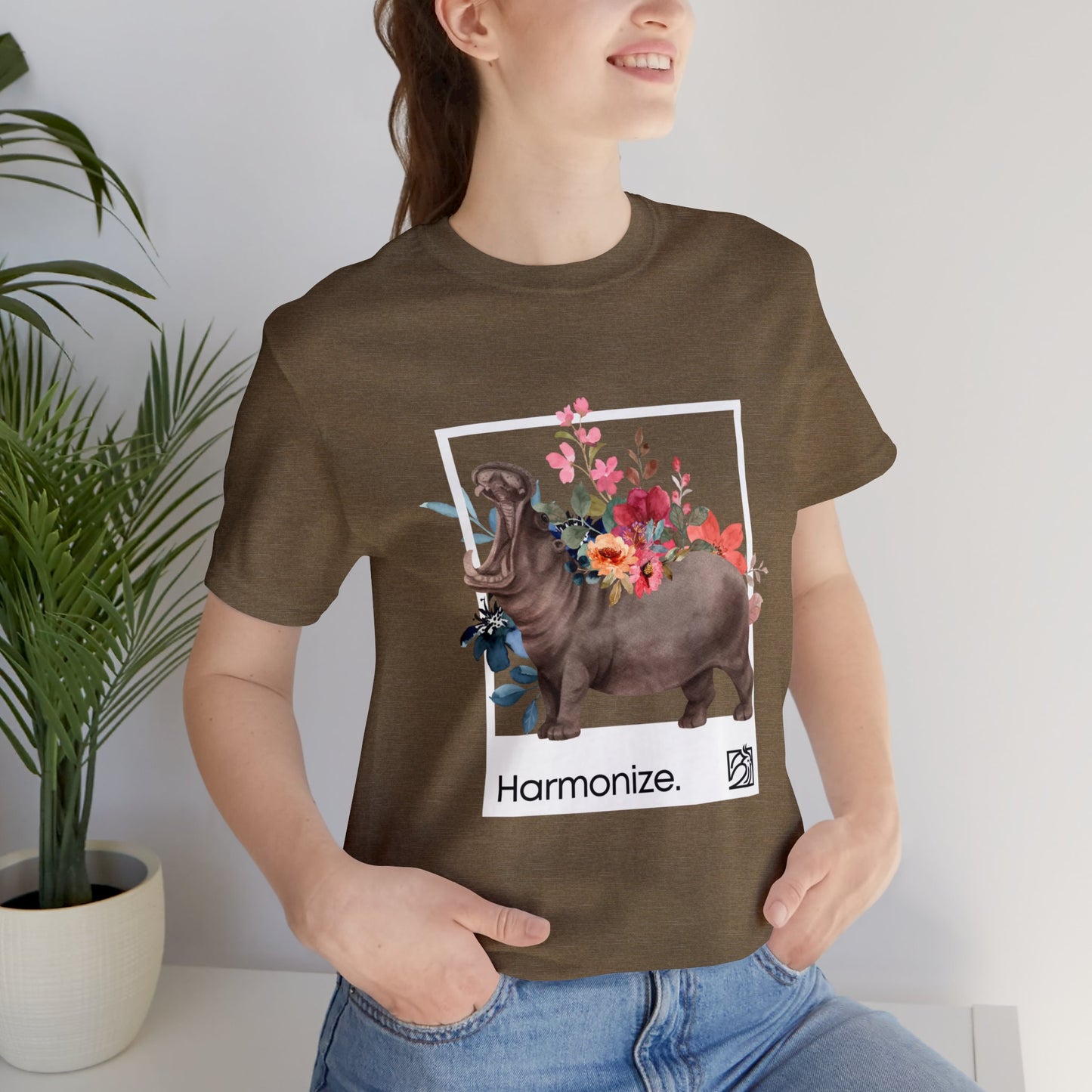 Hippo In Harmony Unisex Tee