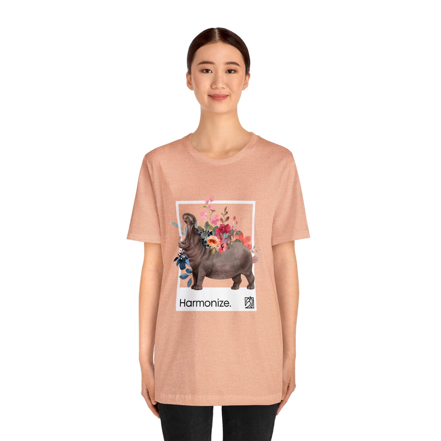Hippo In Harmony Unisex Tee