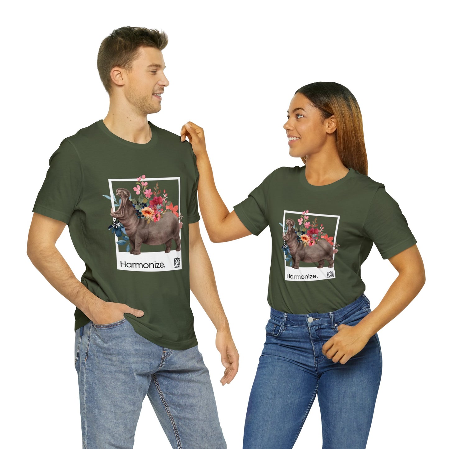 Hippo In Harmony Unisex Tee