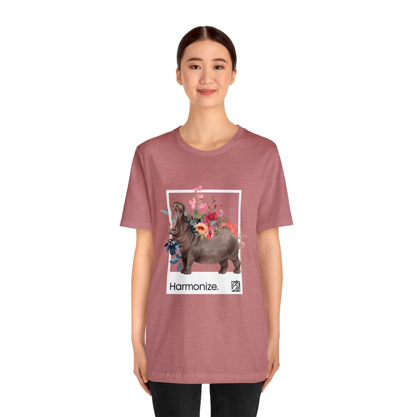 Hippo In Harmony Unisex Tee
