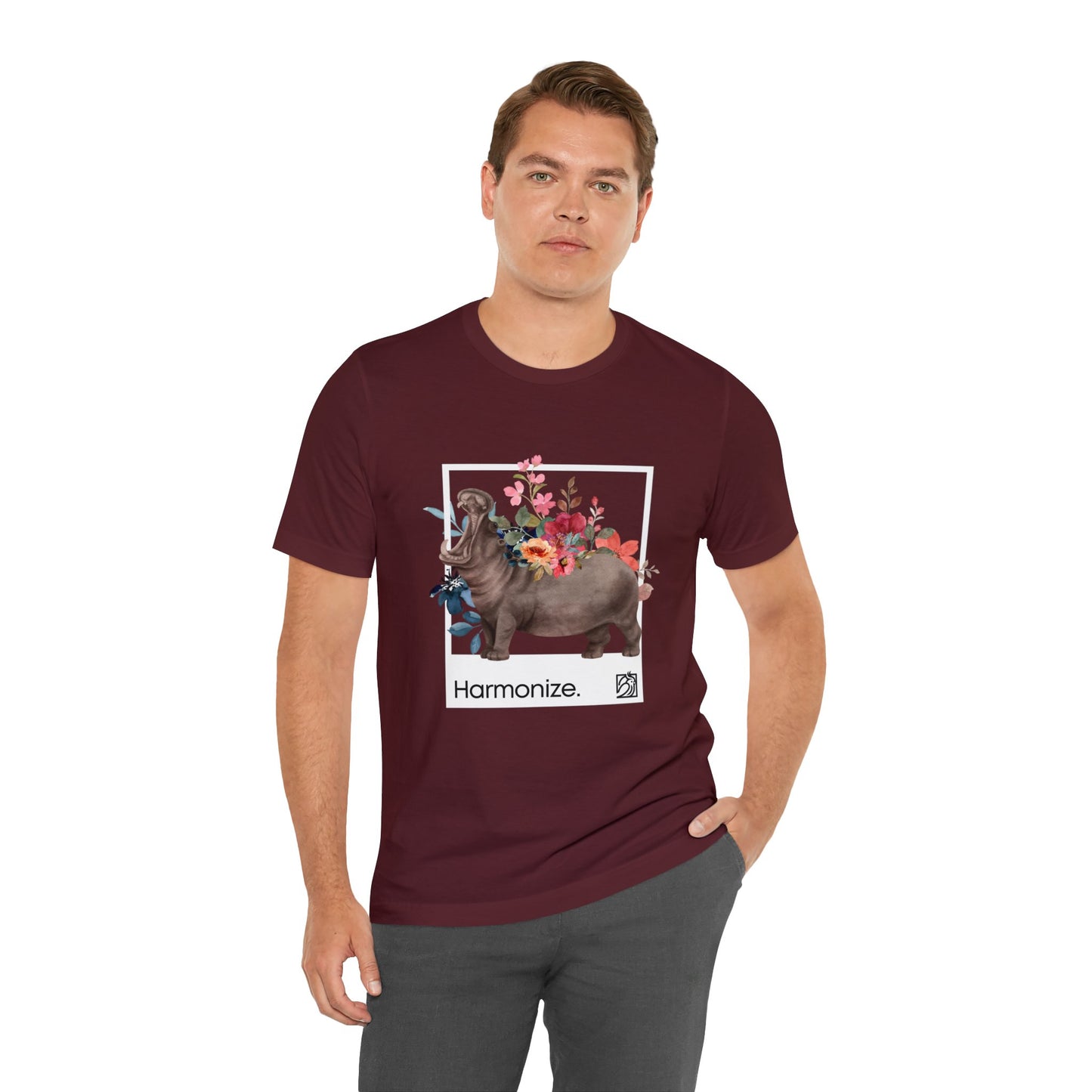 Hippo In Harmony Unisex Tee