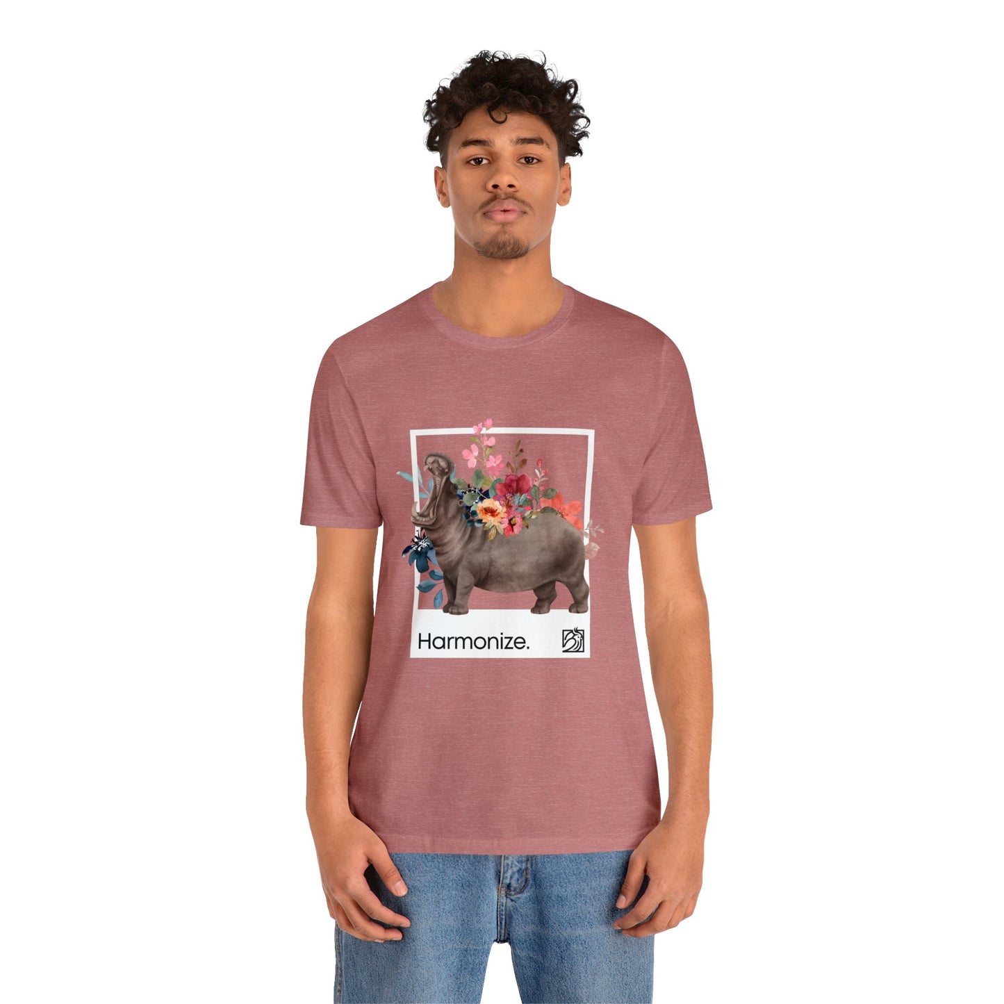 Hippo In Harmony Unisex Tee