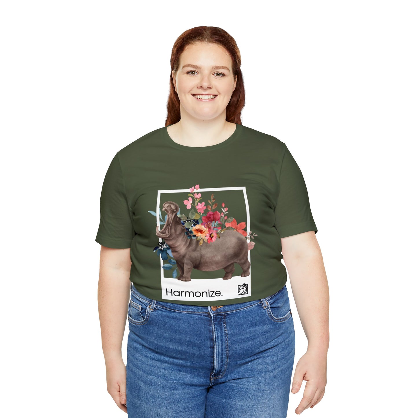 Hippo In Harmony Unisex Tee