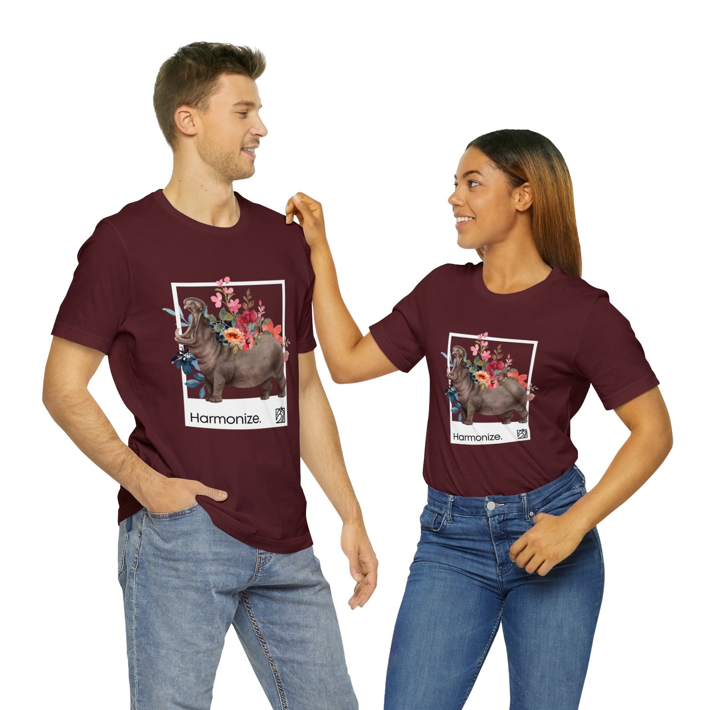 Hippo In Harmony Unisex Tee