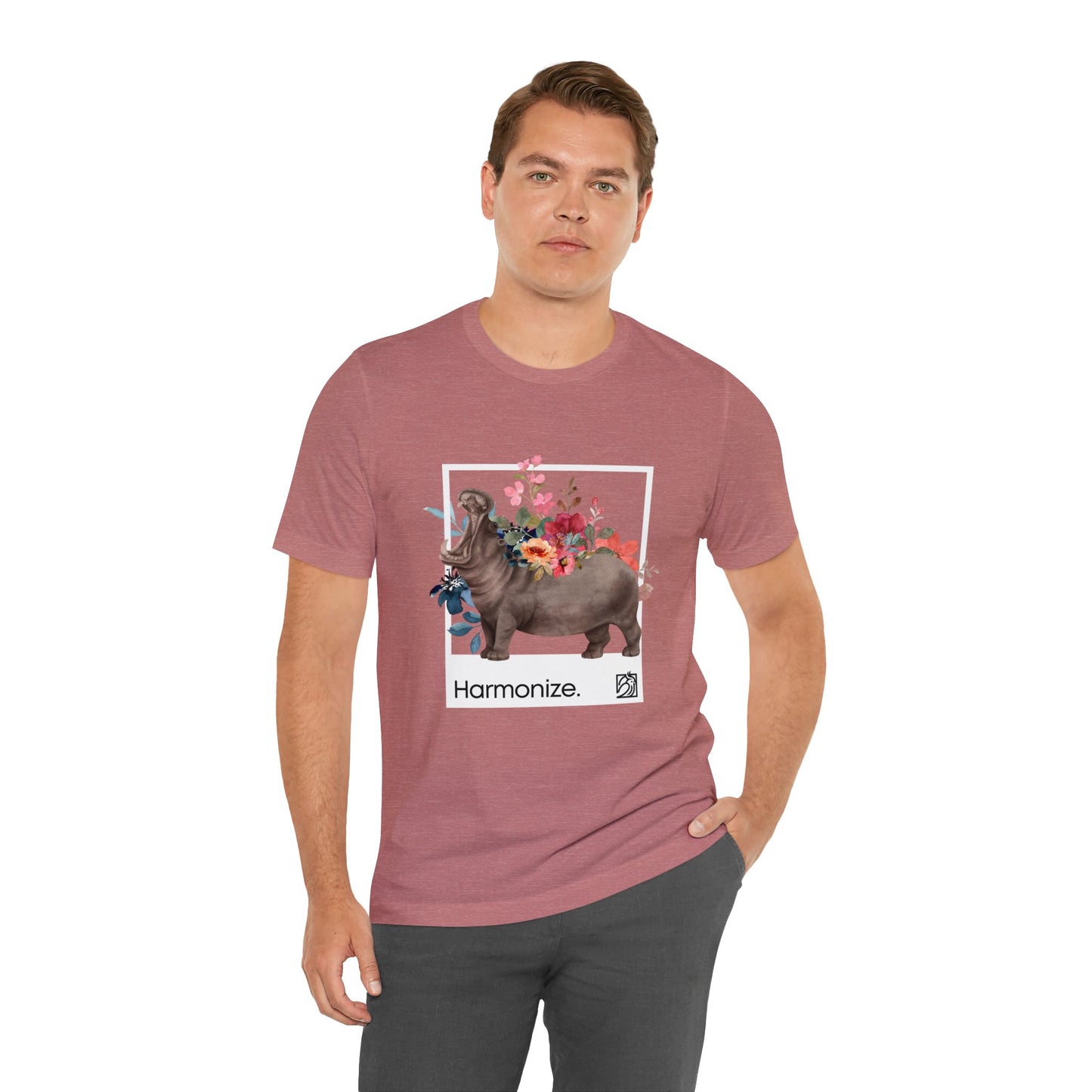 Hippo In Harmony Unisex Tee