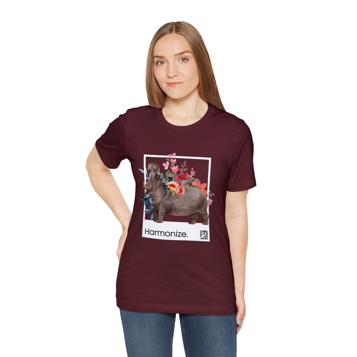 Hippo In Harmony Unisex Tee