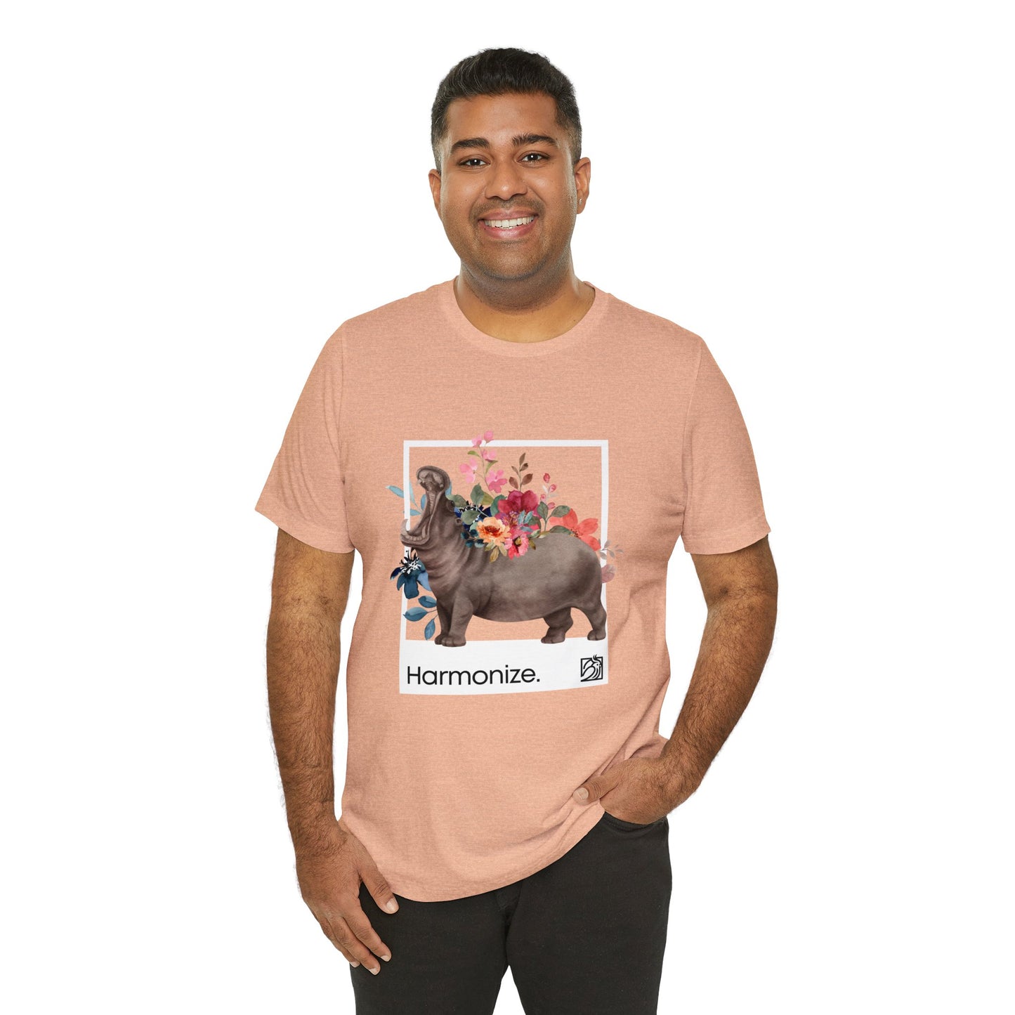 Hippo In Harmony Unisex Tee