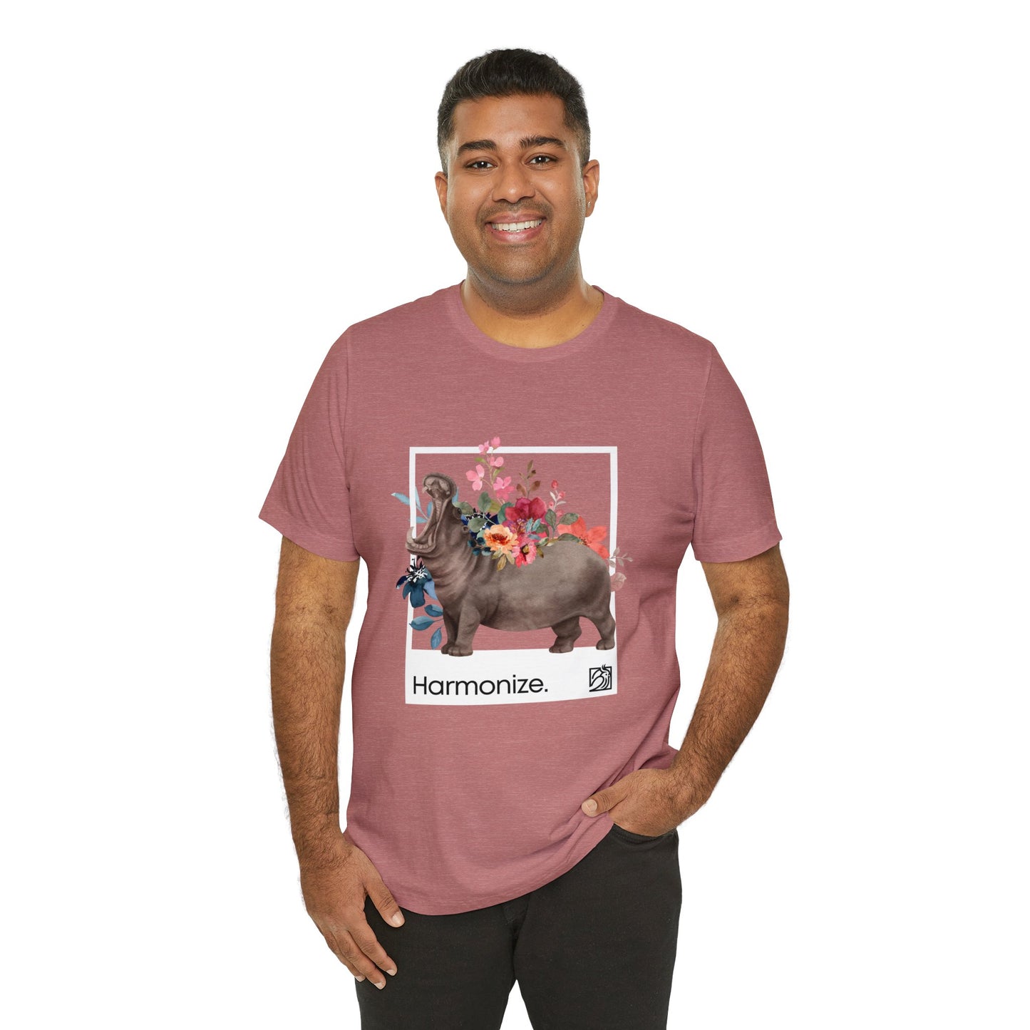 Hippo In Harmony Unisex Tee