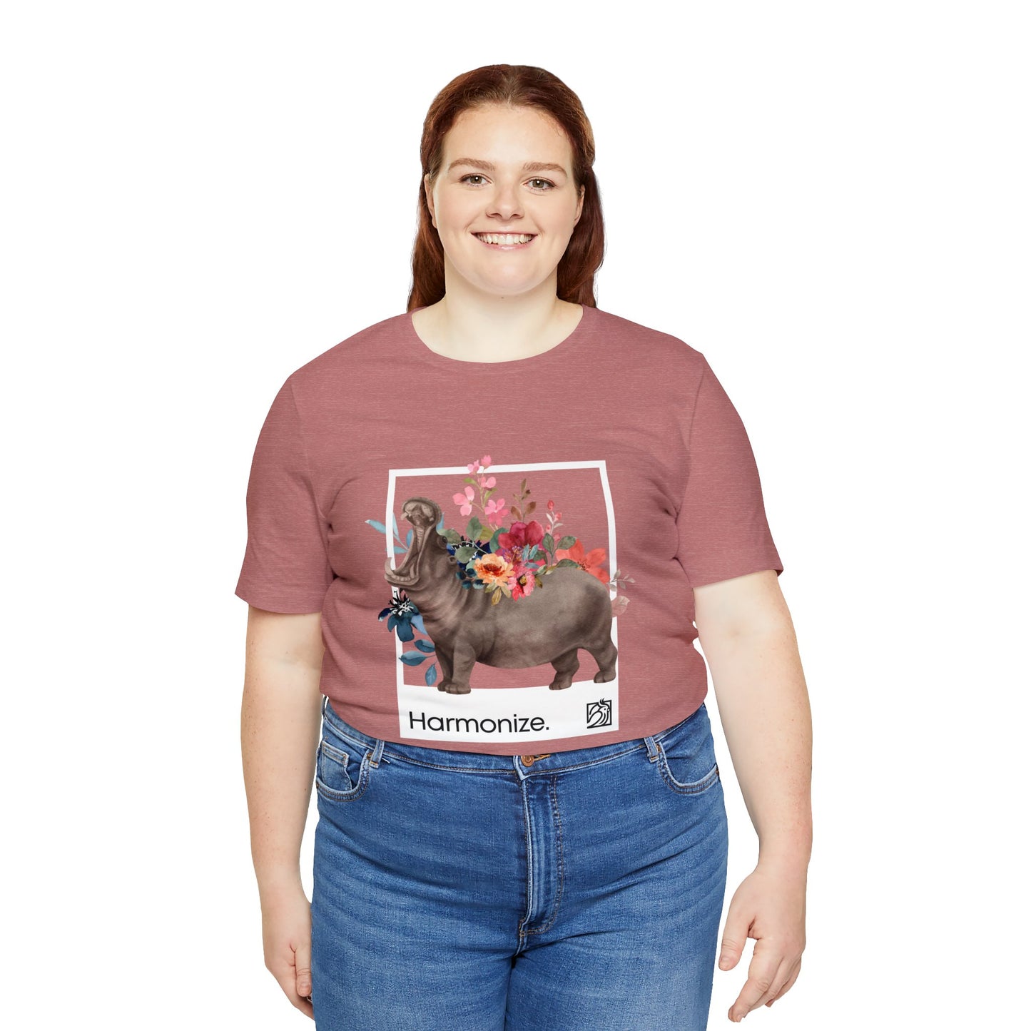 Hippo In Harmony Unisex Tee