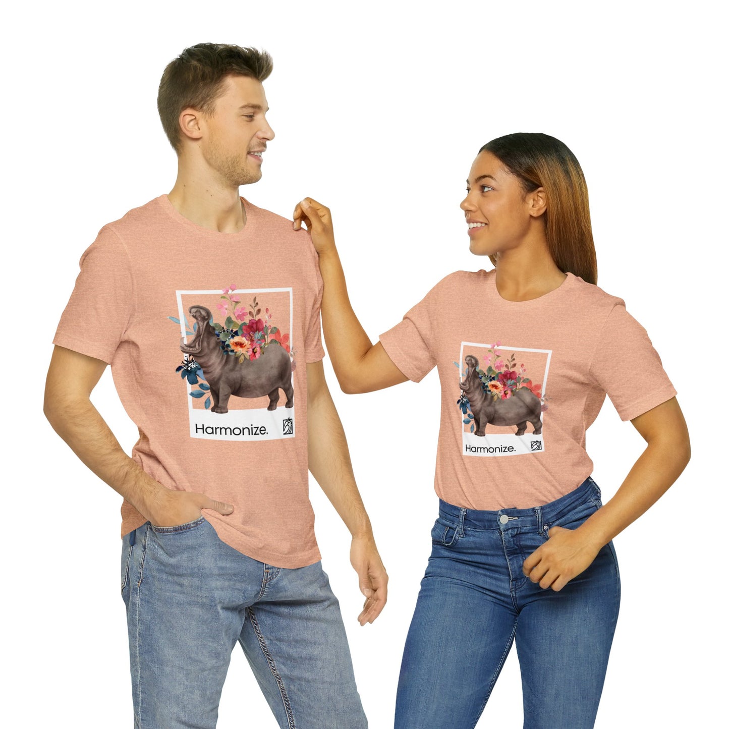 Hippo In Harmony Unisex Tee