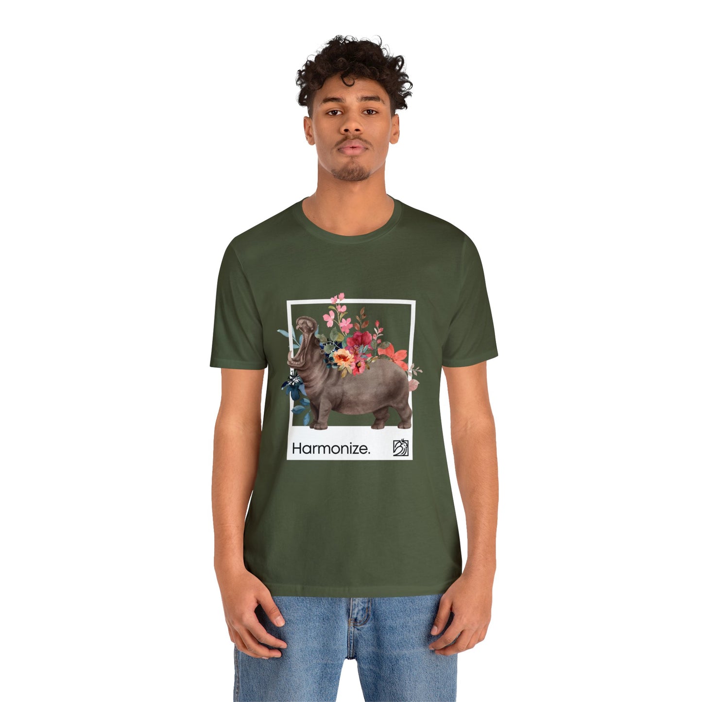 Hippo In Harmony Unisex Tee