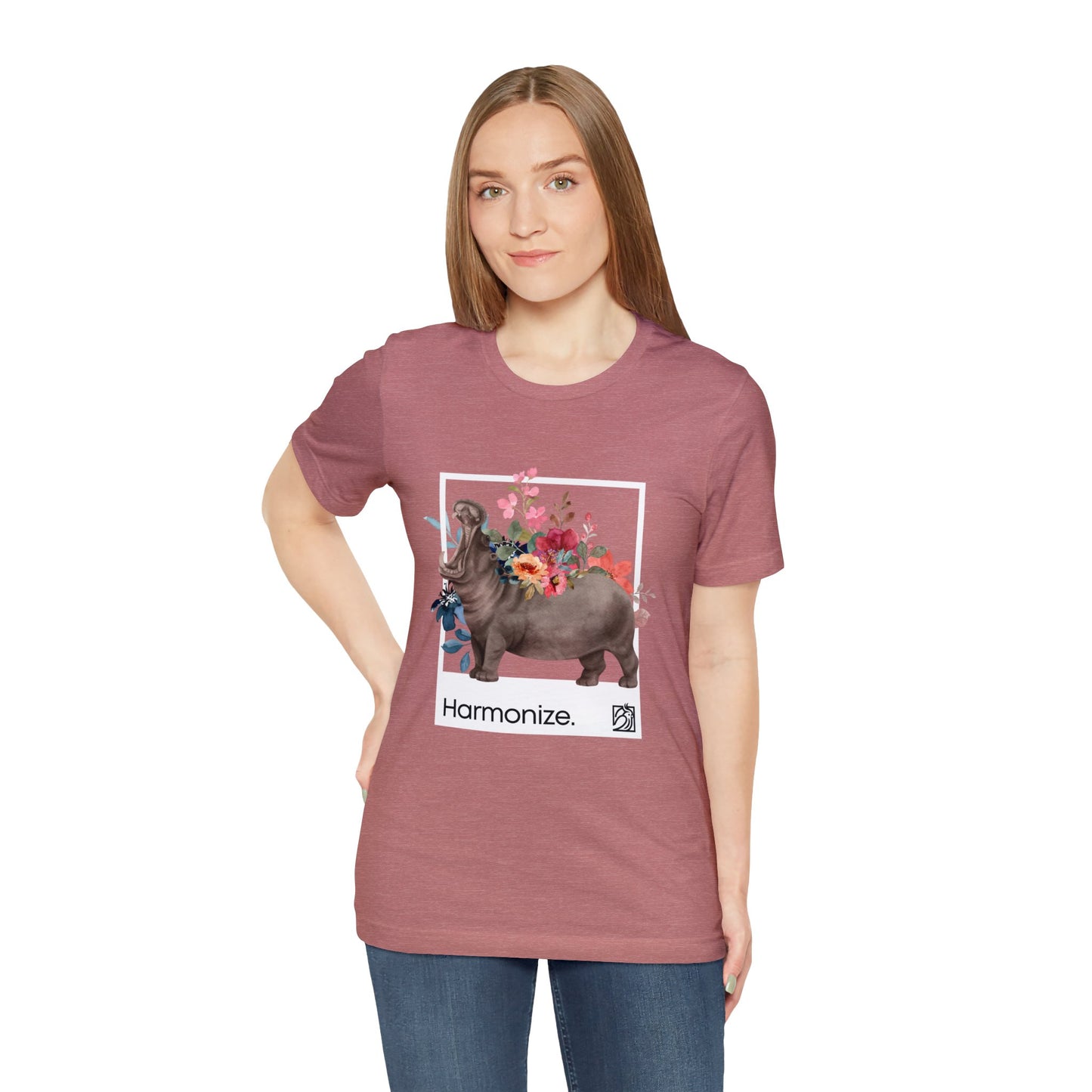 Hippo In Harmony Unisex Tee