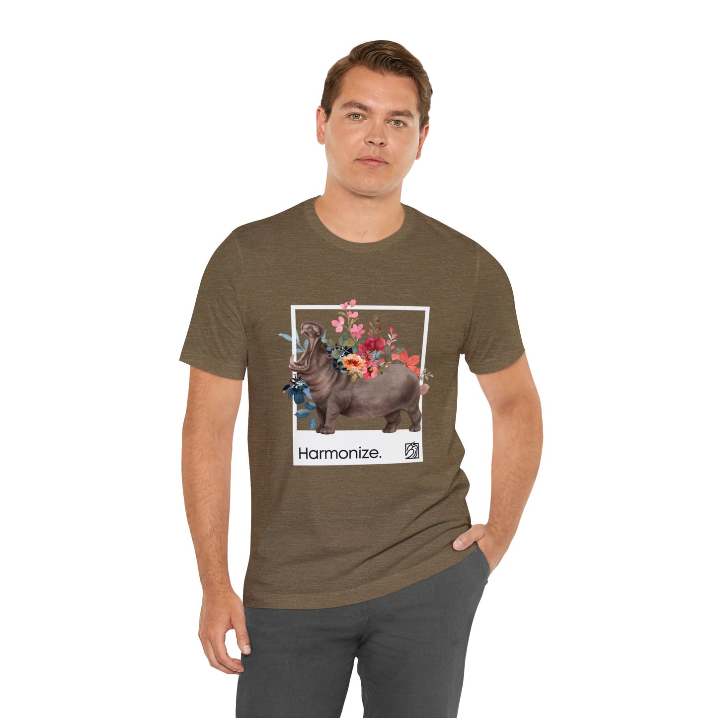 Hippo In Harmony Unisex Tee