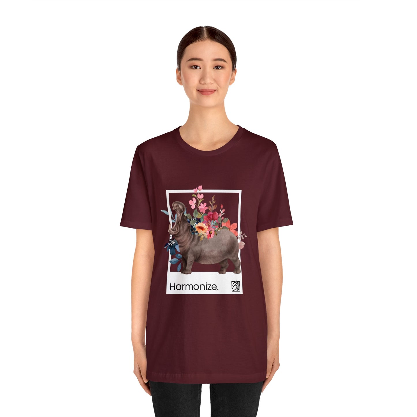 Hippo In Harmony Unisex Tee