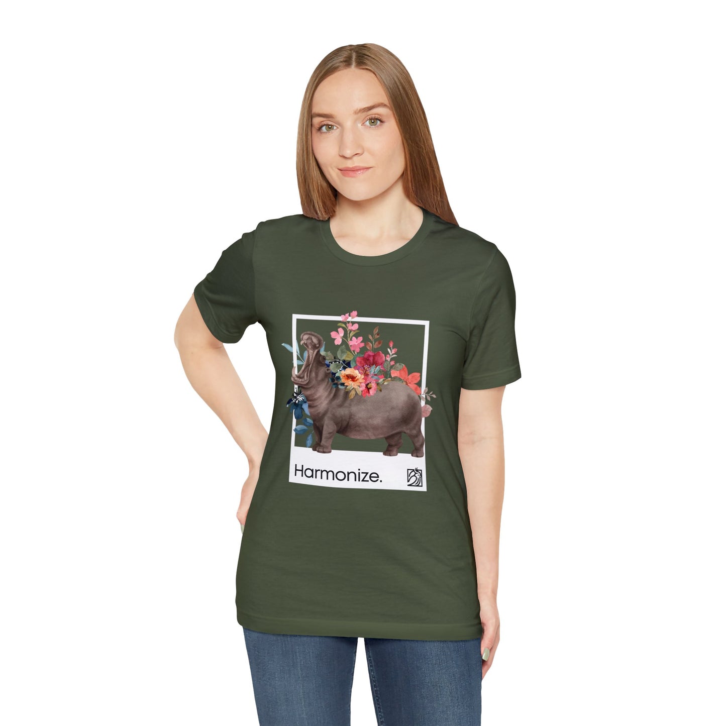 Hippo In Harmony Unisex Tee