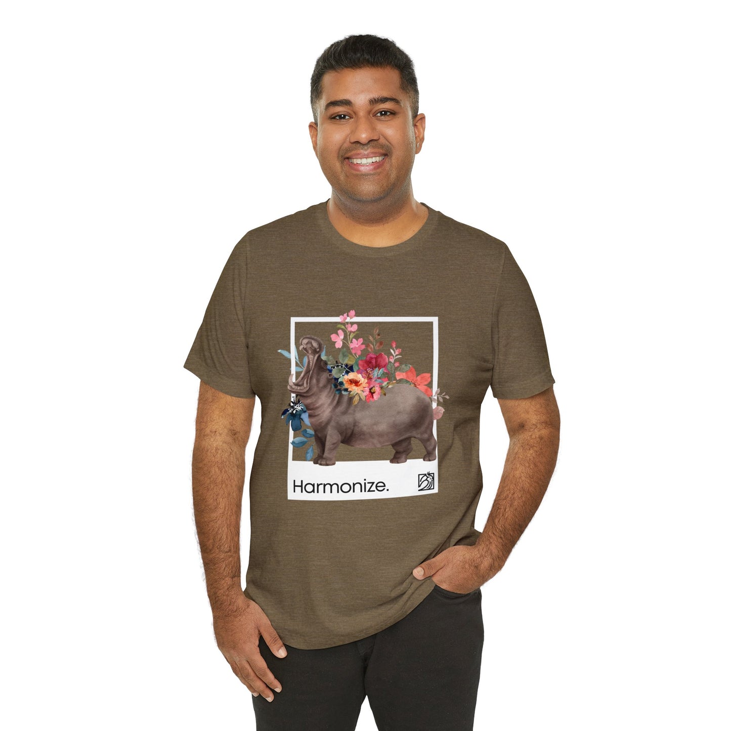 Hippo In Harmony Unisex Tee