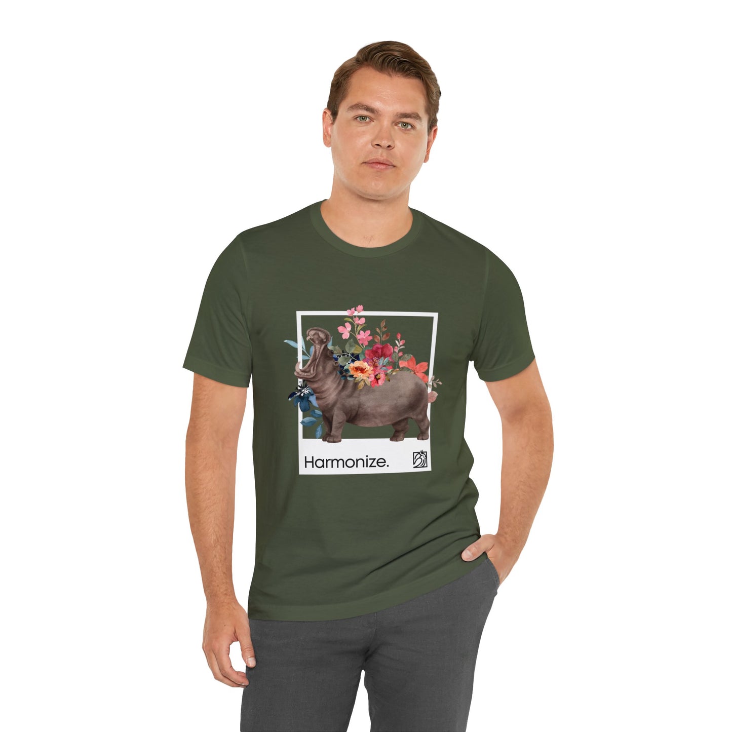 Hippo In Harmony Unisex Tee
