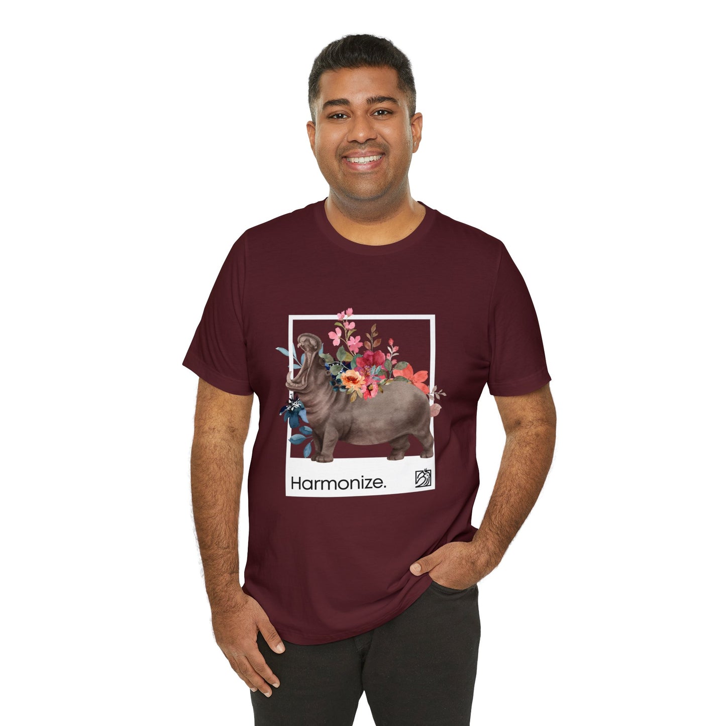 Hippo In Harmony Unisex Tee