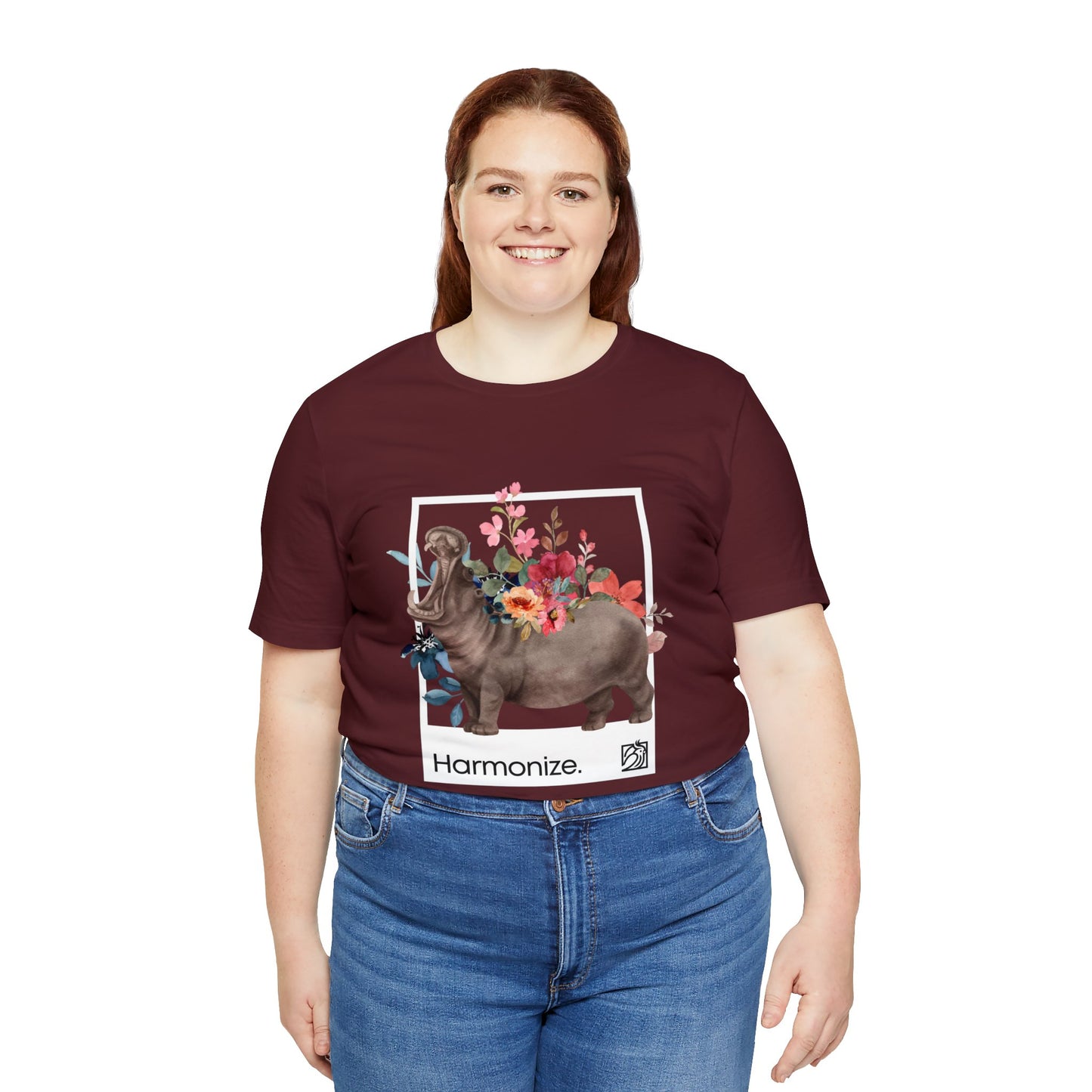 Hippo In Harmony Unisex Tee