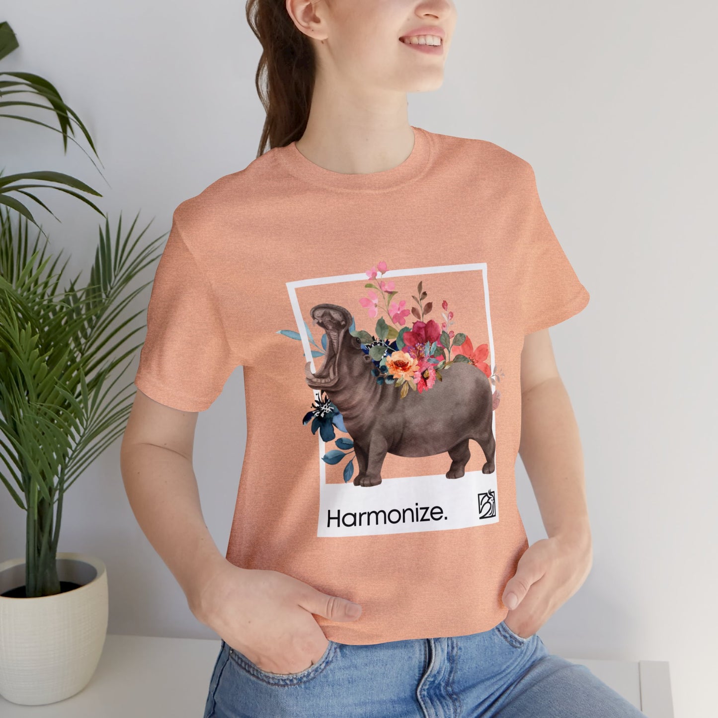 Hippo In Harmony Unisex Tee