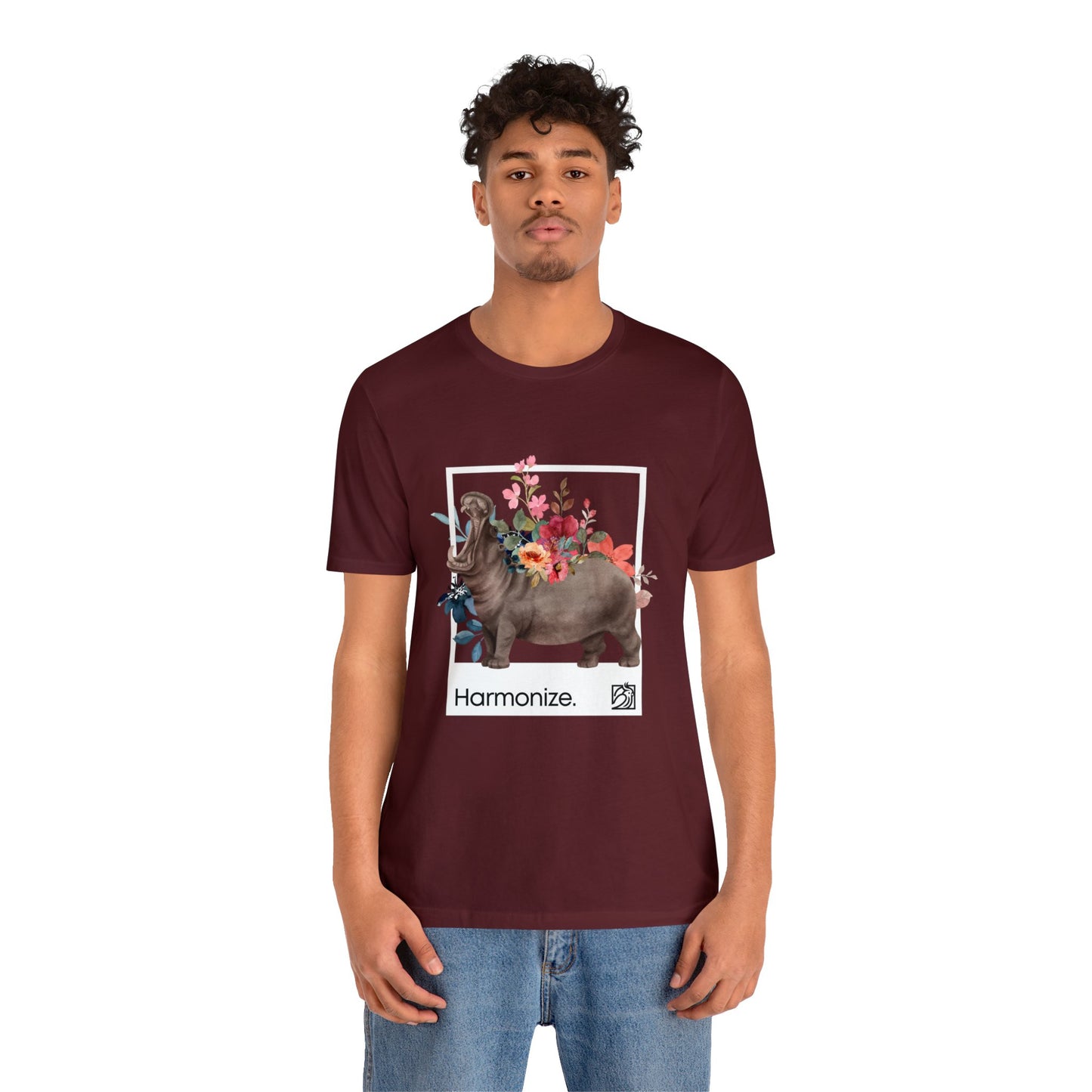 Hippo In Harmony Unisex Tee