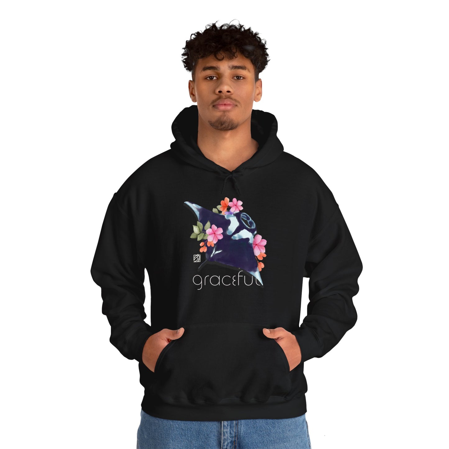 Graceful Stingray Unisex Heavy Blend™ Hooded Sweatshirt