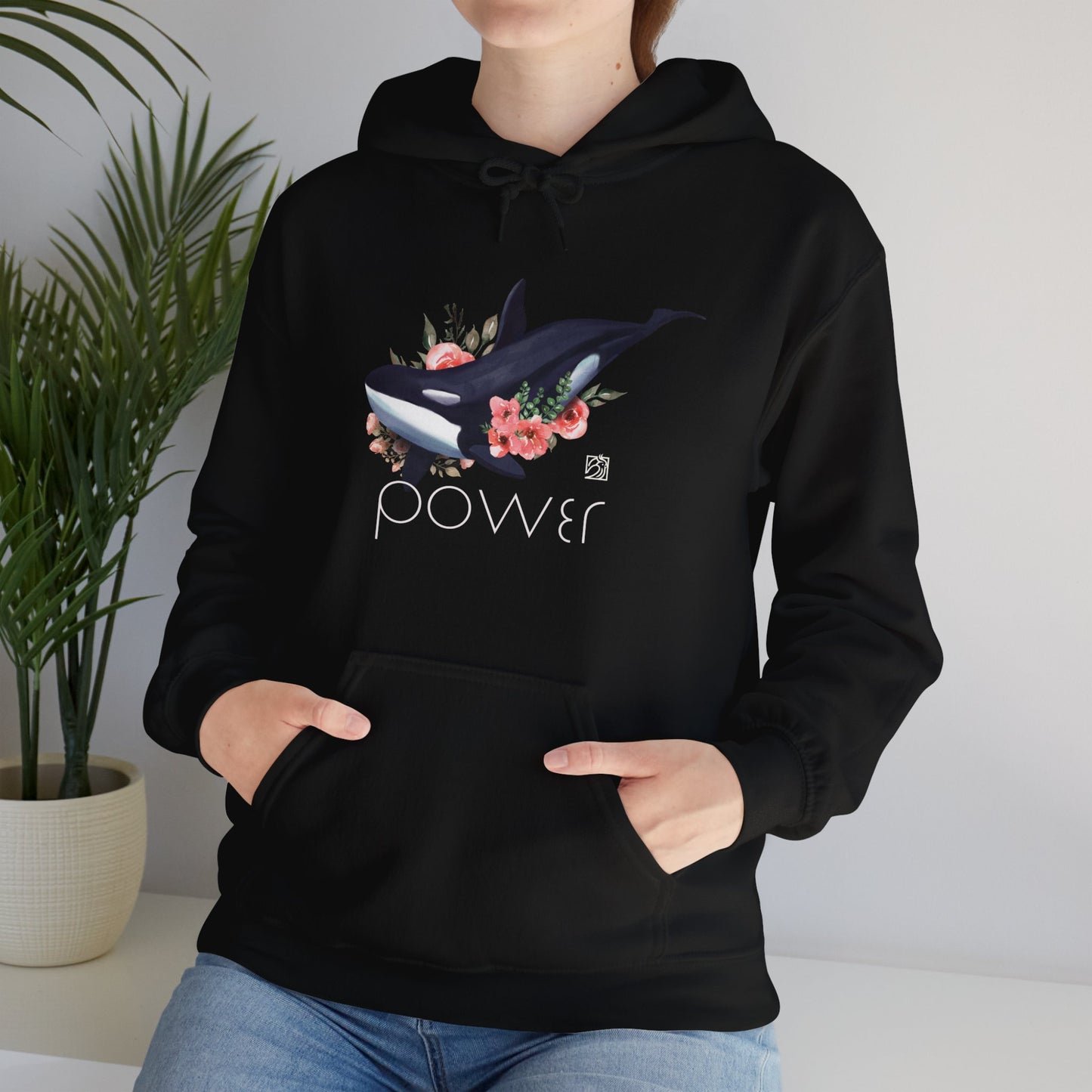 Powerful Orca Unisex Heavy Blend™ Hooded Sweatshirt