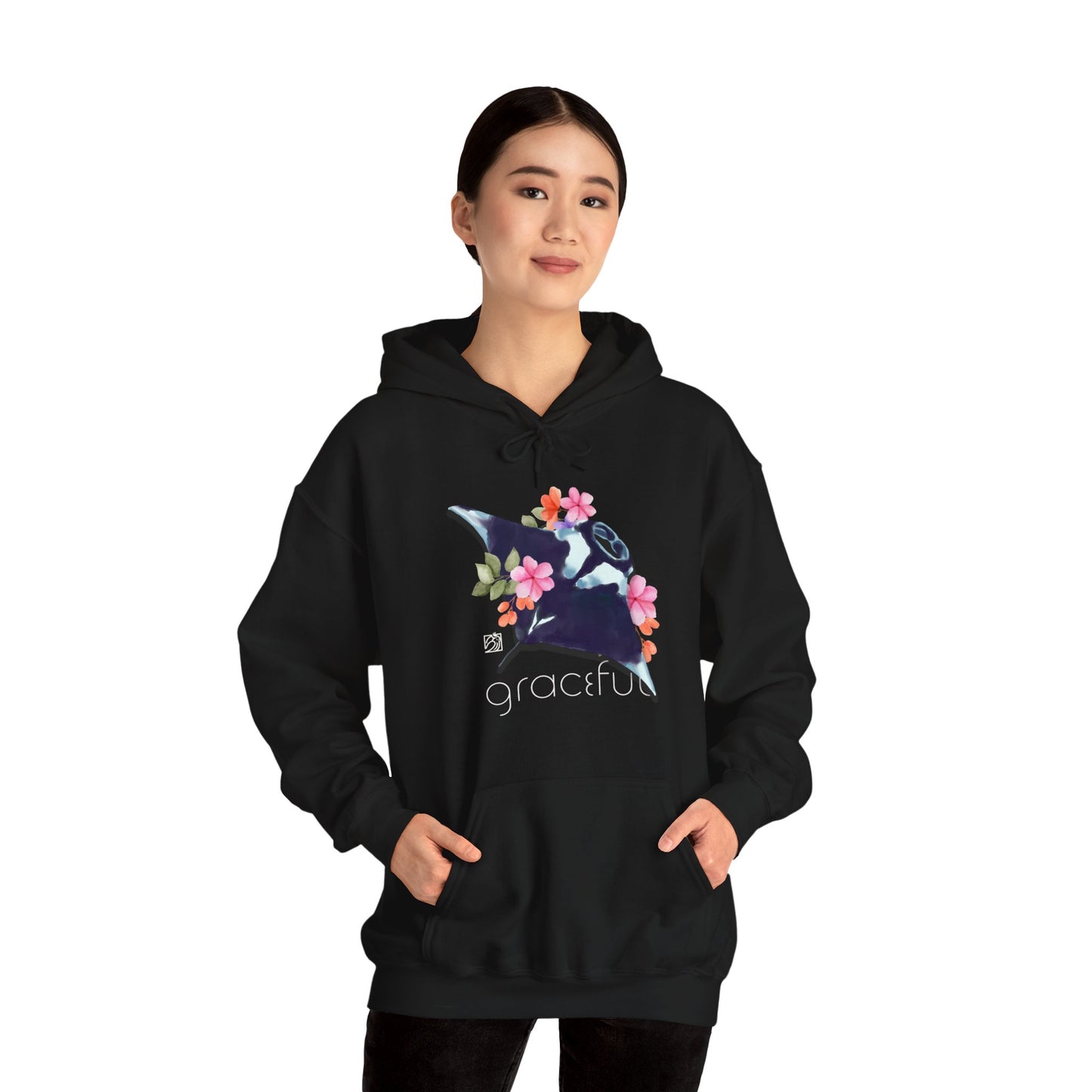 Graceful Stingray Unisex Heavy Blend™ Hooded Sweatshirt