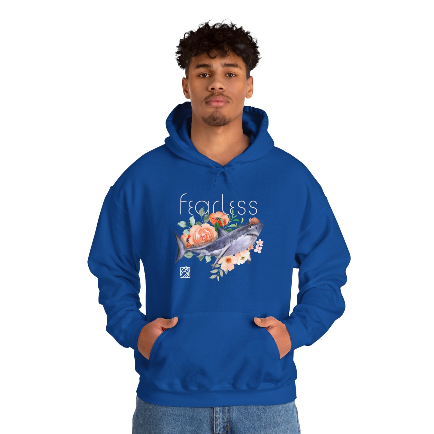 Fearless Shark Unisex Heavy Blend™ Hooded Sweatshirt