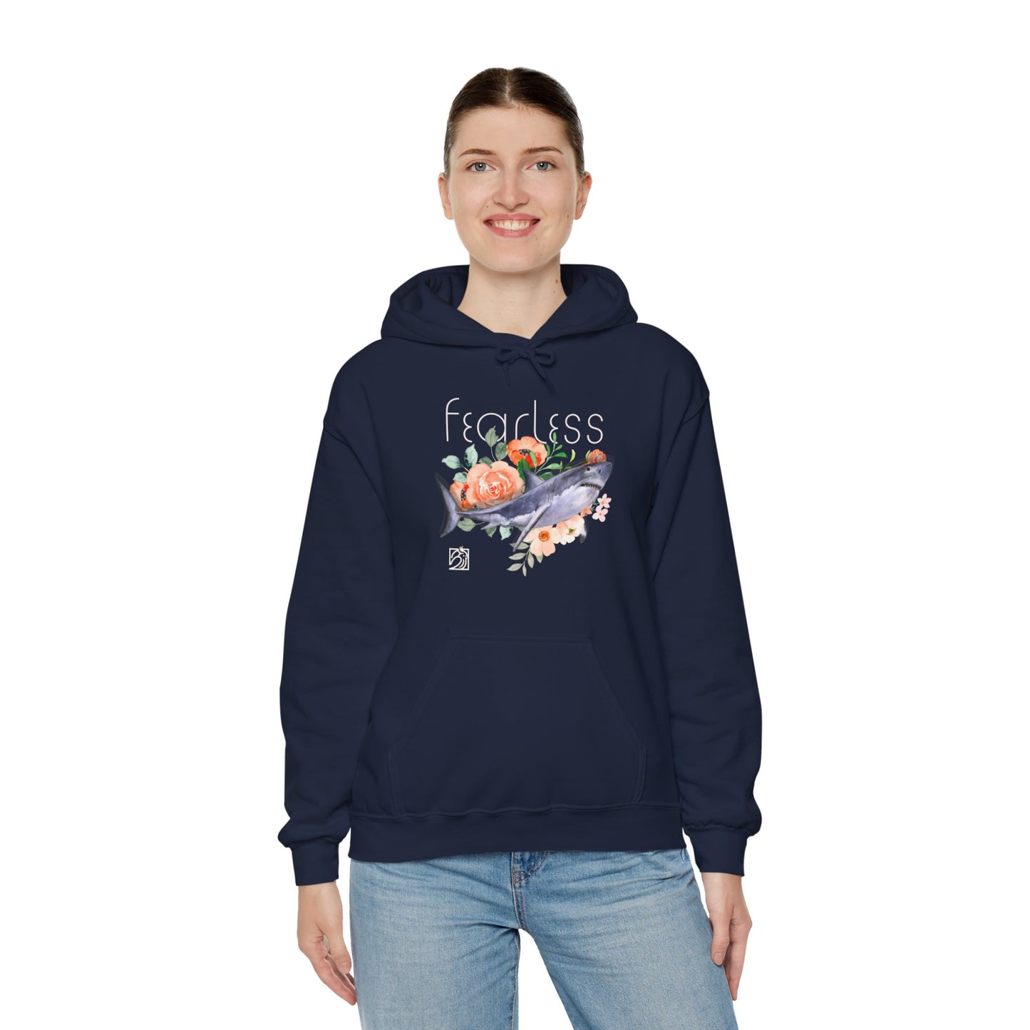 Fearless Shark Unisex Heavy Blend™ Hooded Sweatshirt