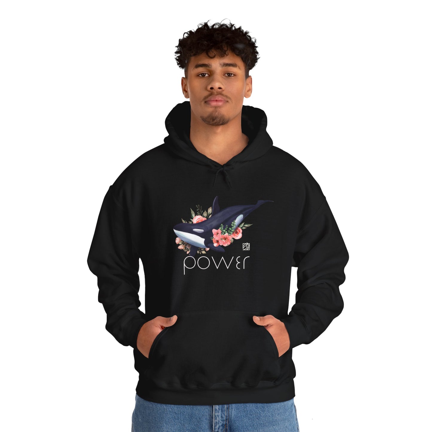 Powerful Orca Unisex Heavy Blend™ Hooded Sweatshirt