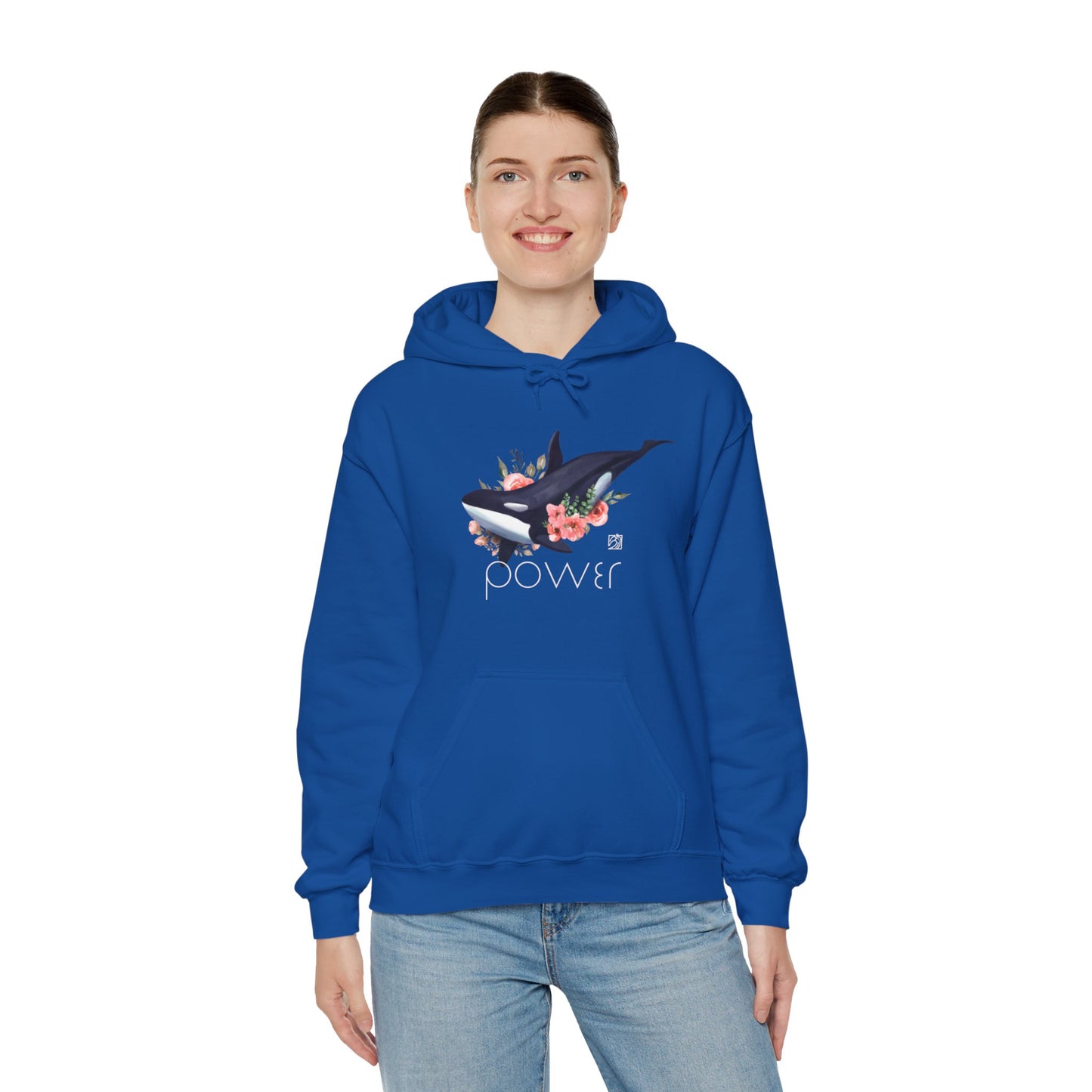 Powerful Orca Unisex Heavy Blend™ Hooded Sweatshirt