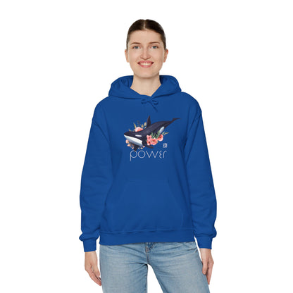 Powerful Orca Unisex Heavy Blend™ Hooded Sweatshirt