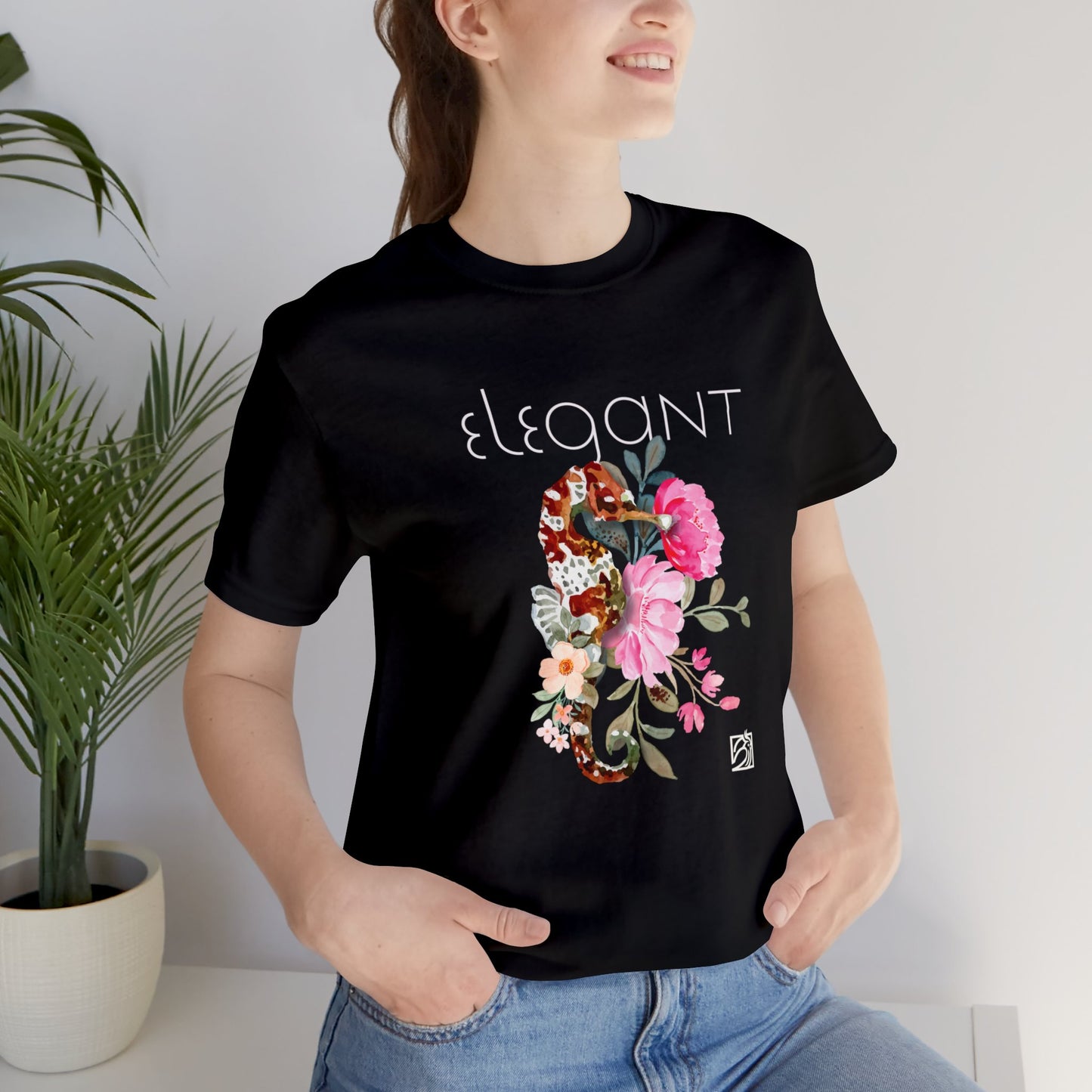 Elegant Seahorse Unisex Tee