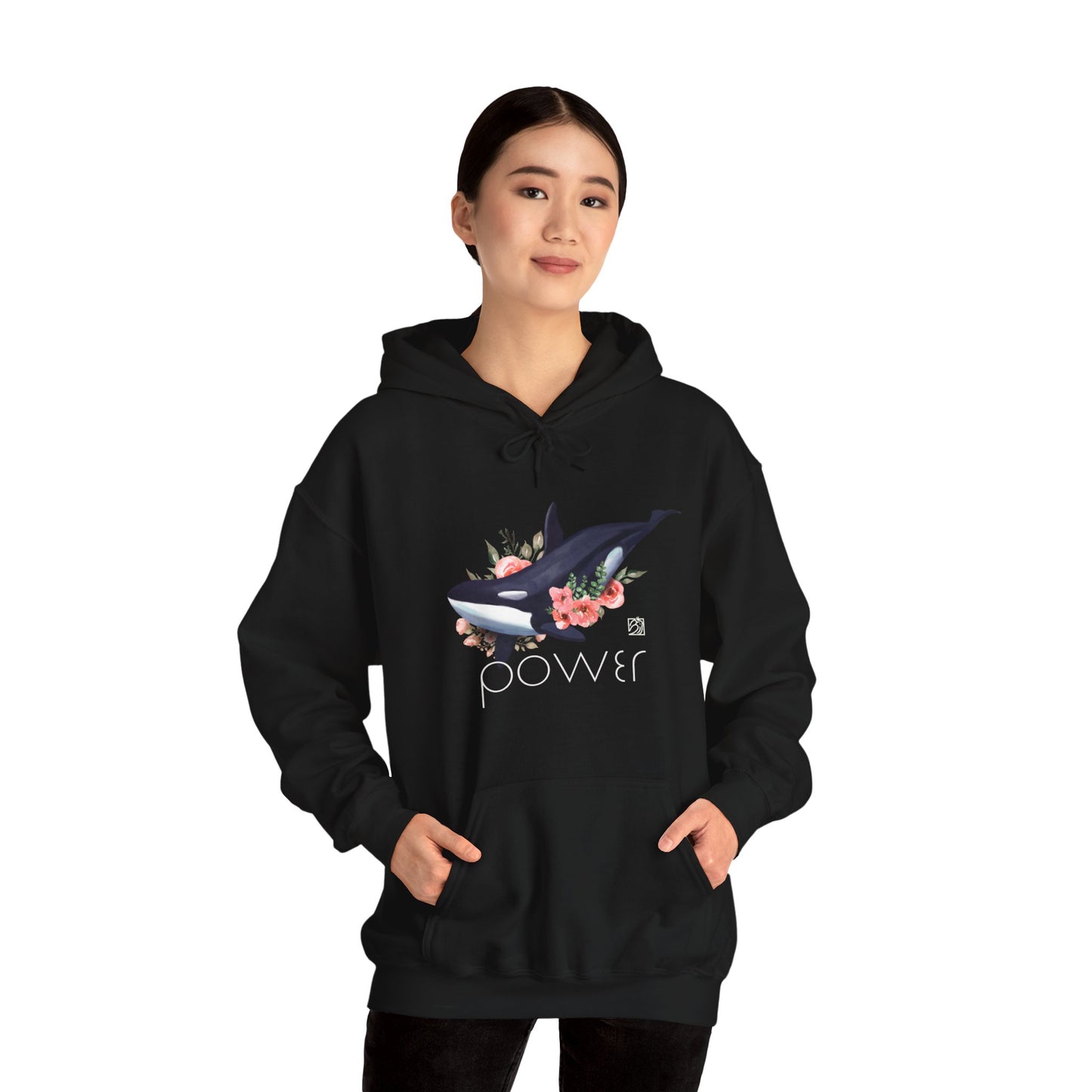 Powerful Orca Unisex Heavy Blend™ Hooded Sweatshirt