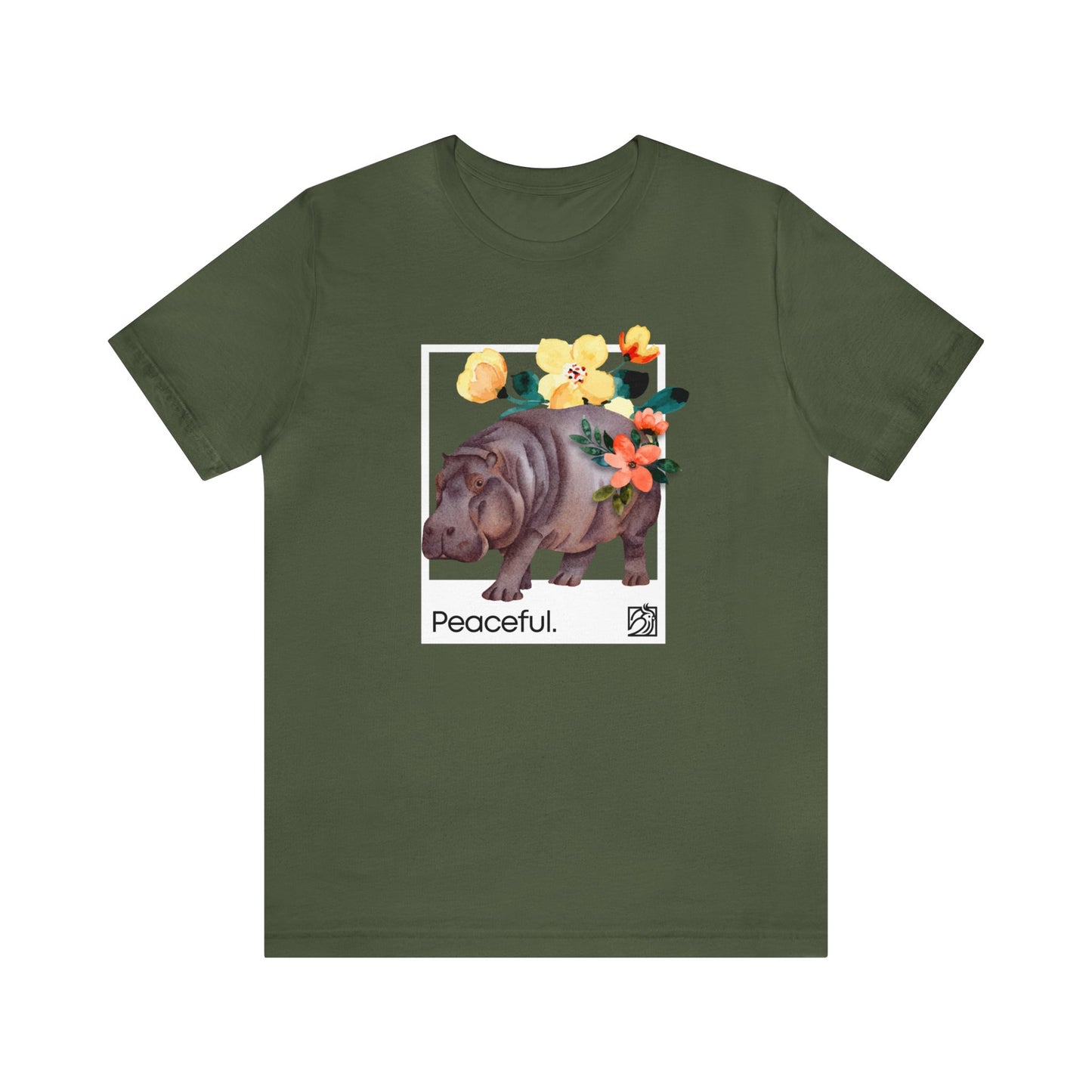 Peaceful Rhino Unisex Tee