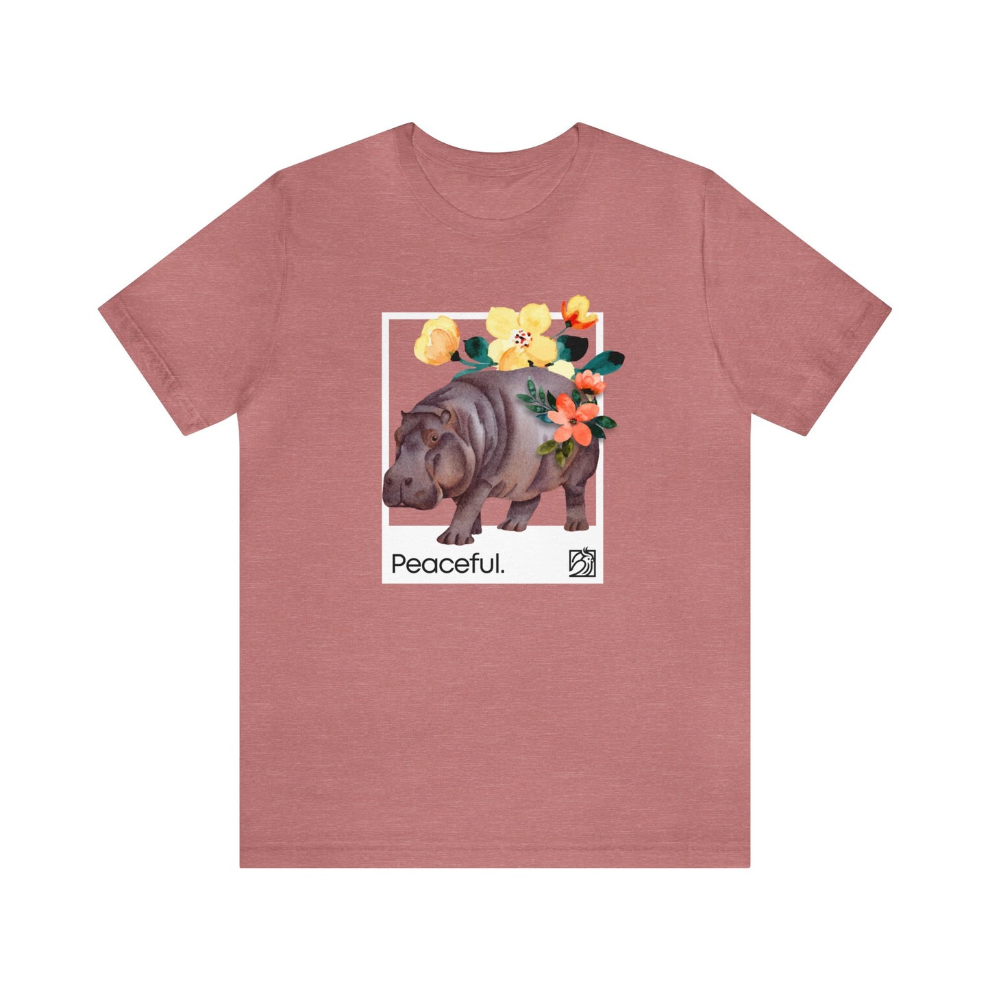 Peaceful Rhino Unisex Tee