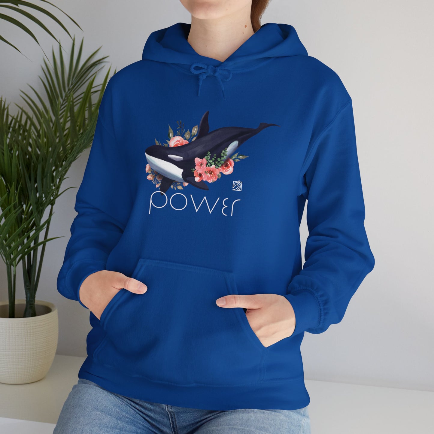 Powerful Orca Unisex Heavy Blend™ Hooded Sweatshirt