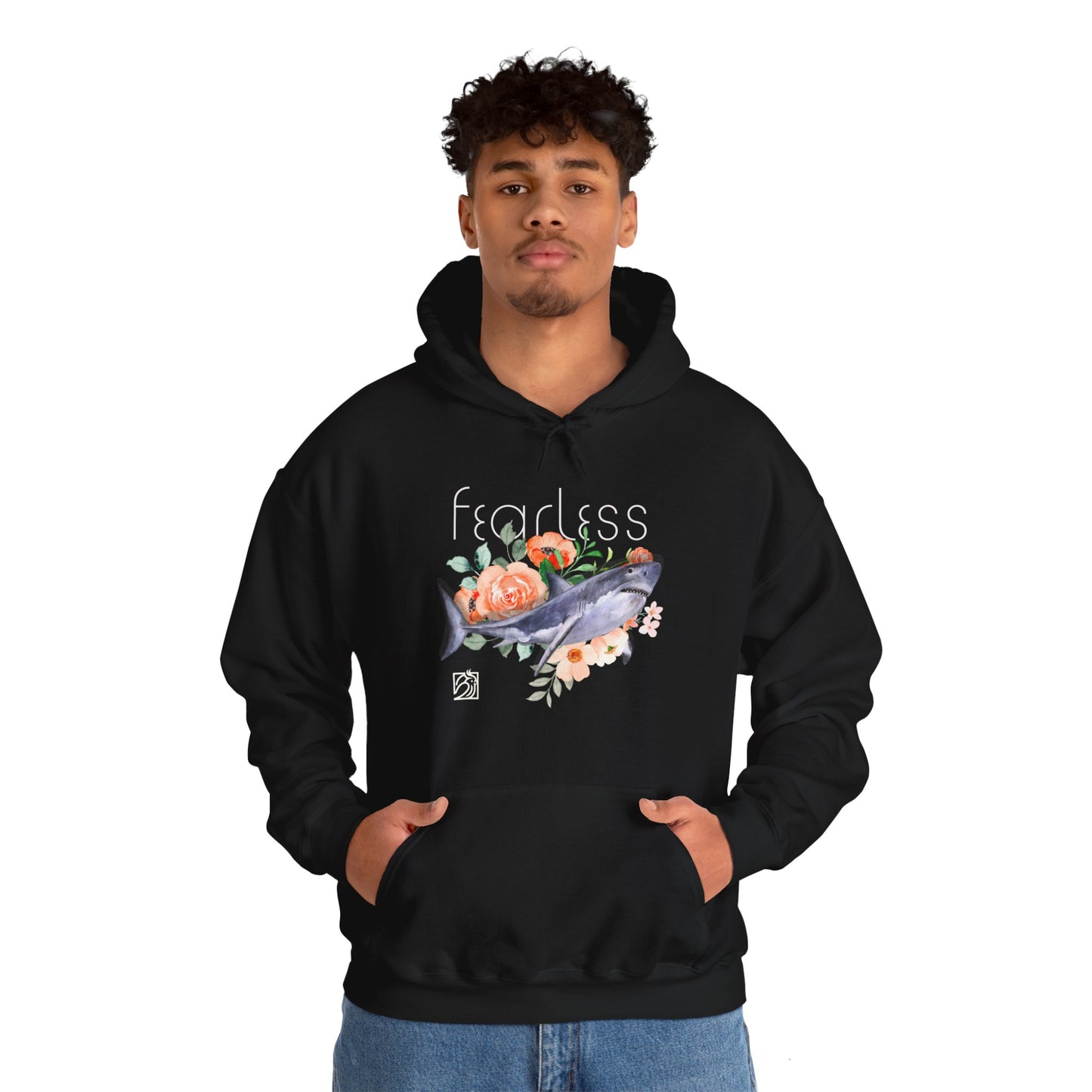 Fearless Shark Unisex Heavy Blend™ Hooded Sweatshirt