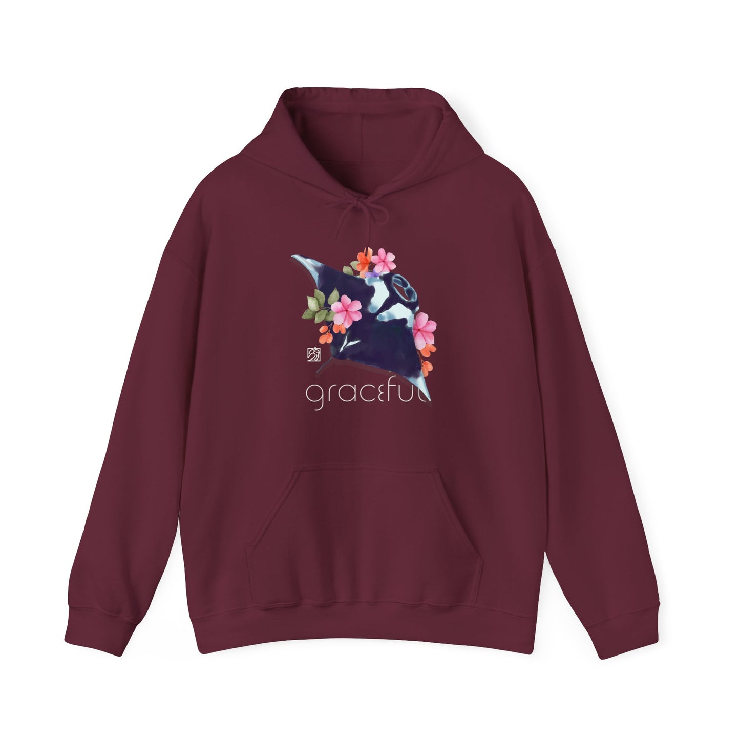 Graceful Stingray Unisex Heavy Blend™ Hooded Sweatshirt