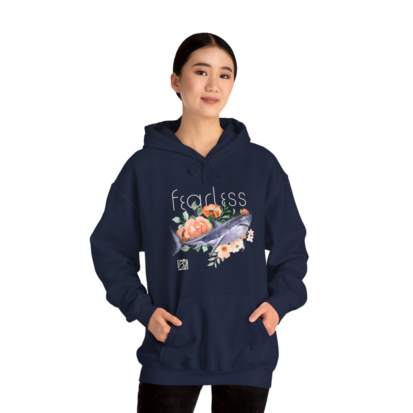 Fearless Shark Unisex Heavy Blend™ Hooded Sweatshirt